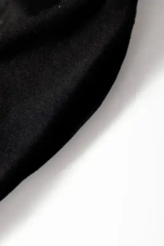 Peekaboo Wide Leg Jumpsuit - Black Square Neck Sleeveless
